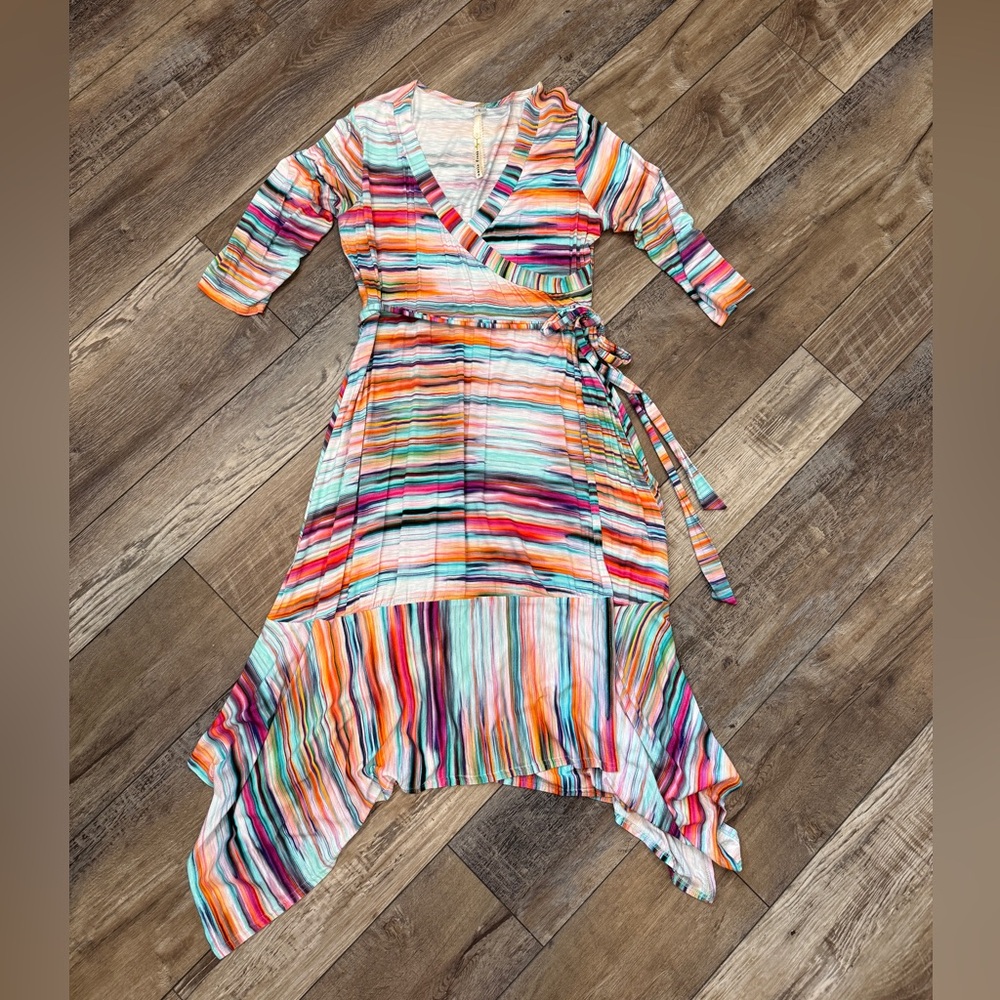 Uncle Frank Serape Faux Wrap Dress